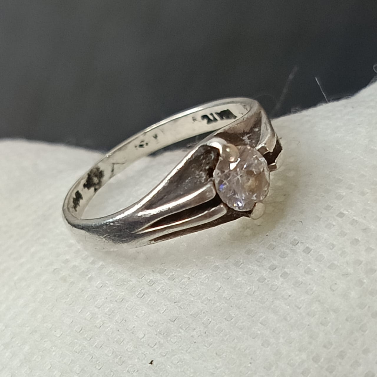 خاتم فضة نسائي تحفة