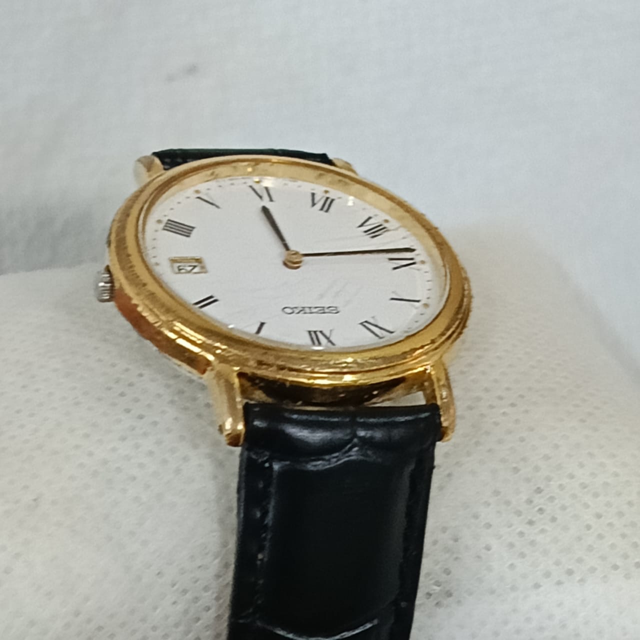 Montre Seiko classique plaqué or vintage original