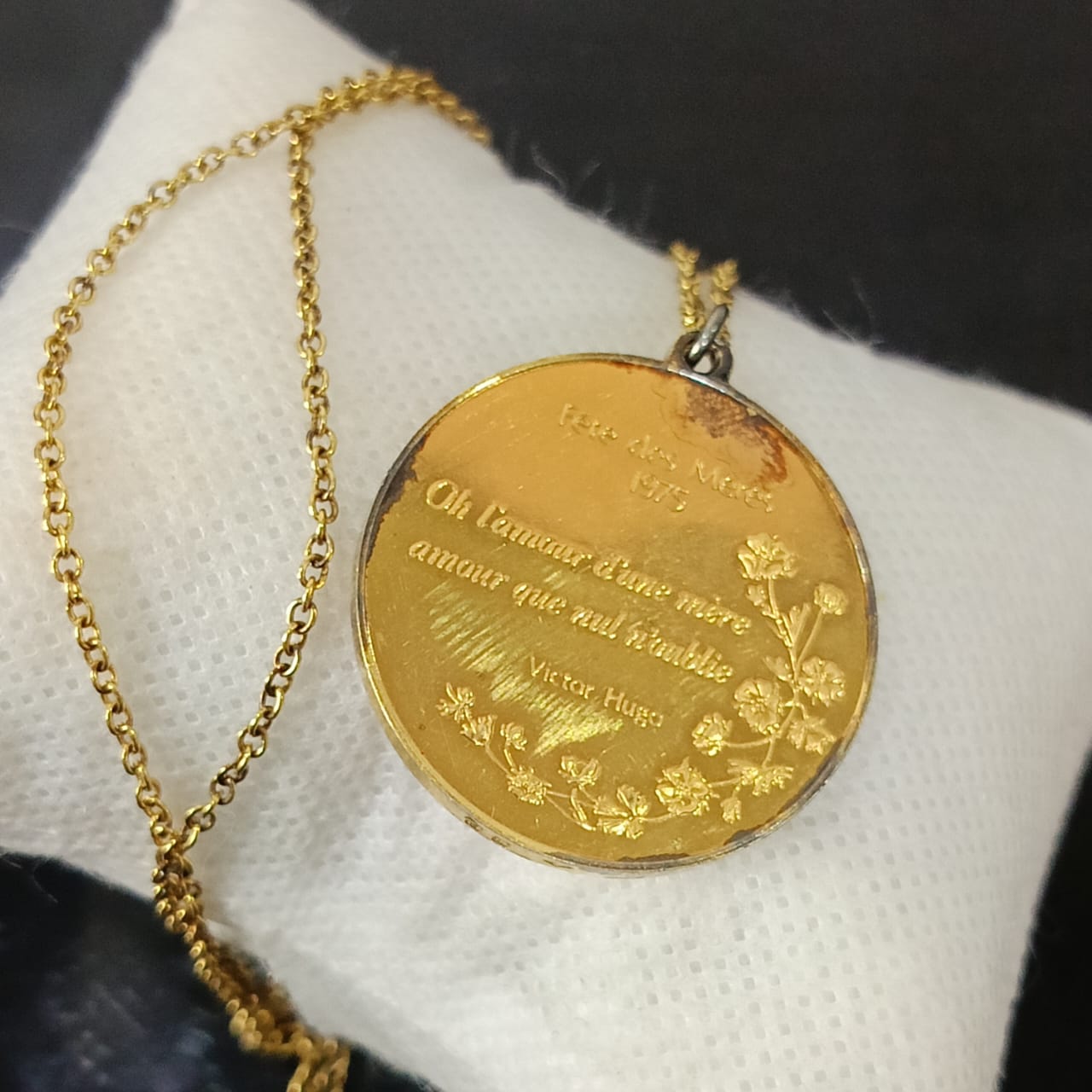 سلسلة فضة تحفة تغليف ذهب