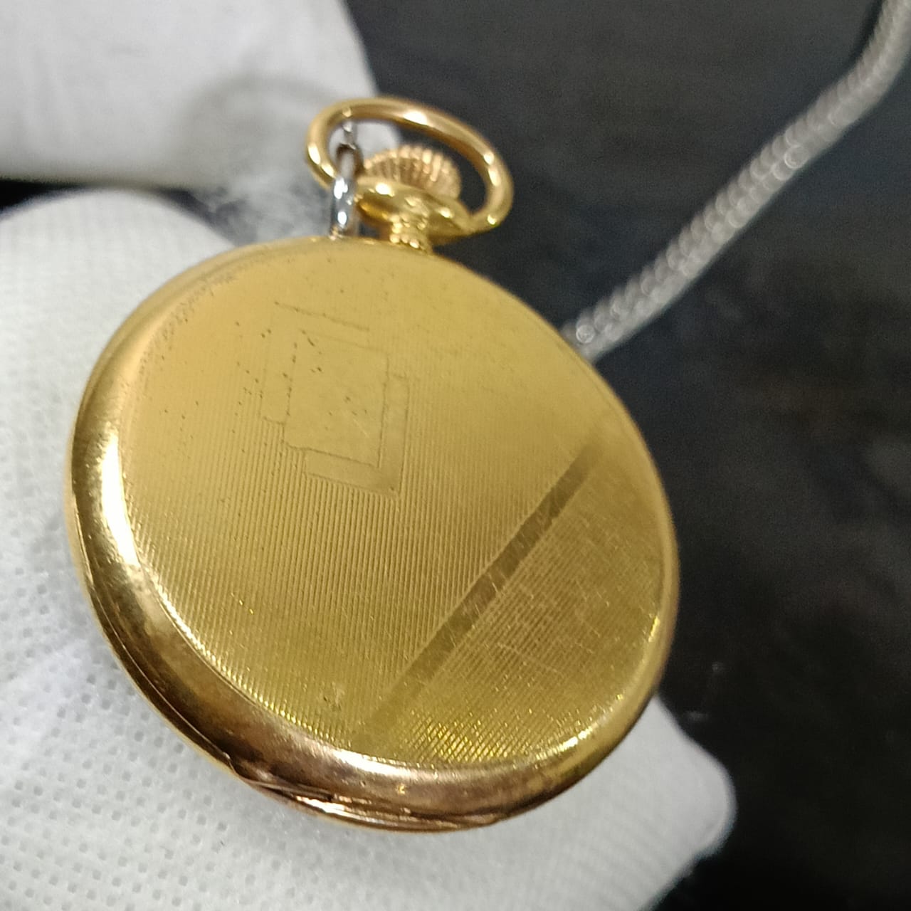 Montre gousset mécanique vintage plaqué or