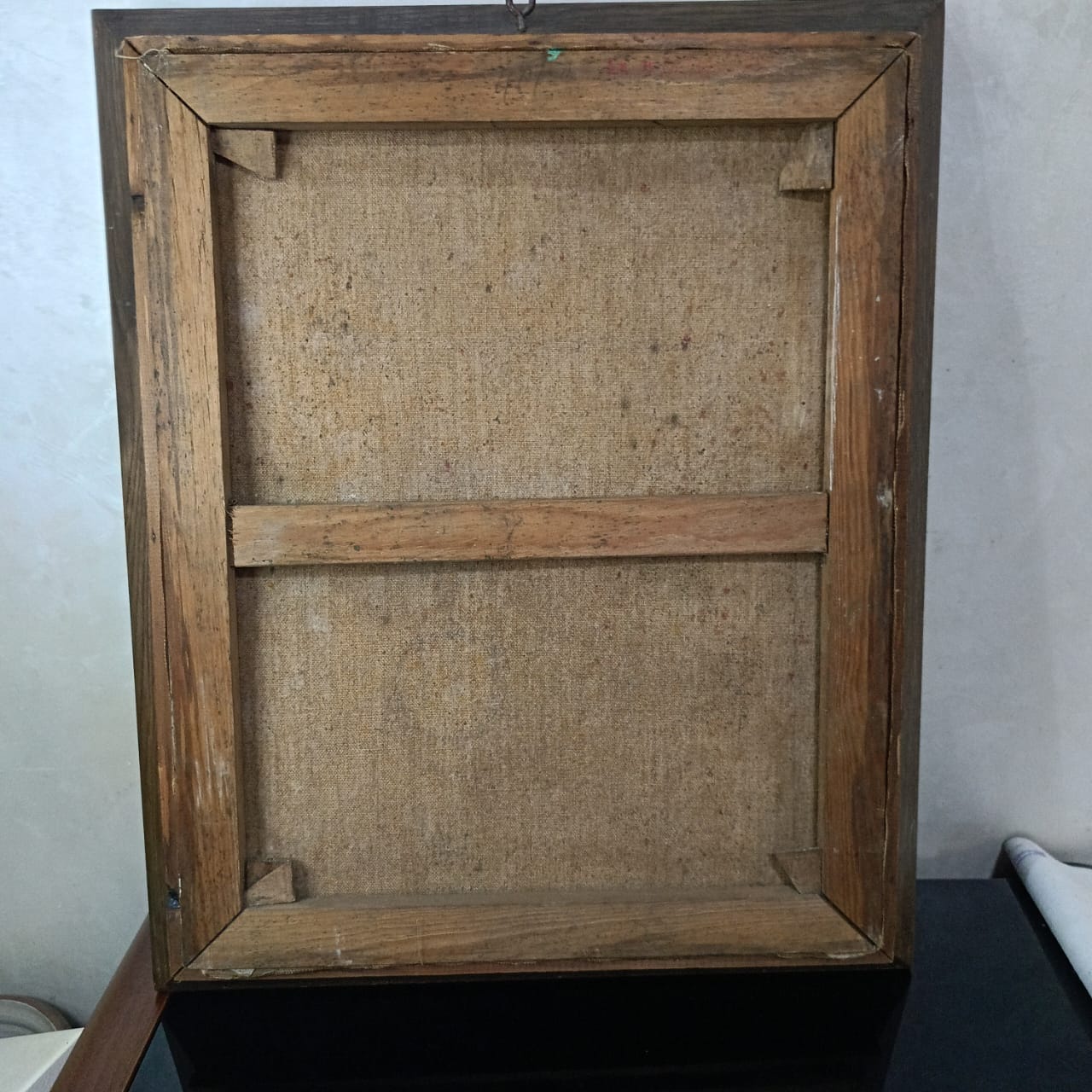 Ancien tableau vintage original sur toile signée