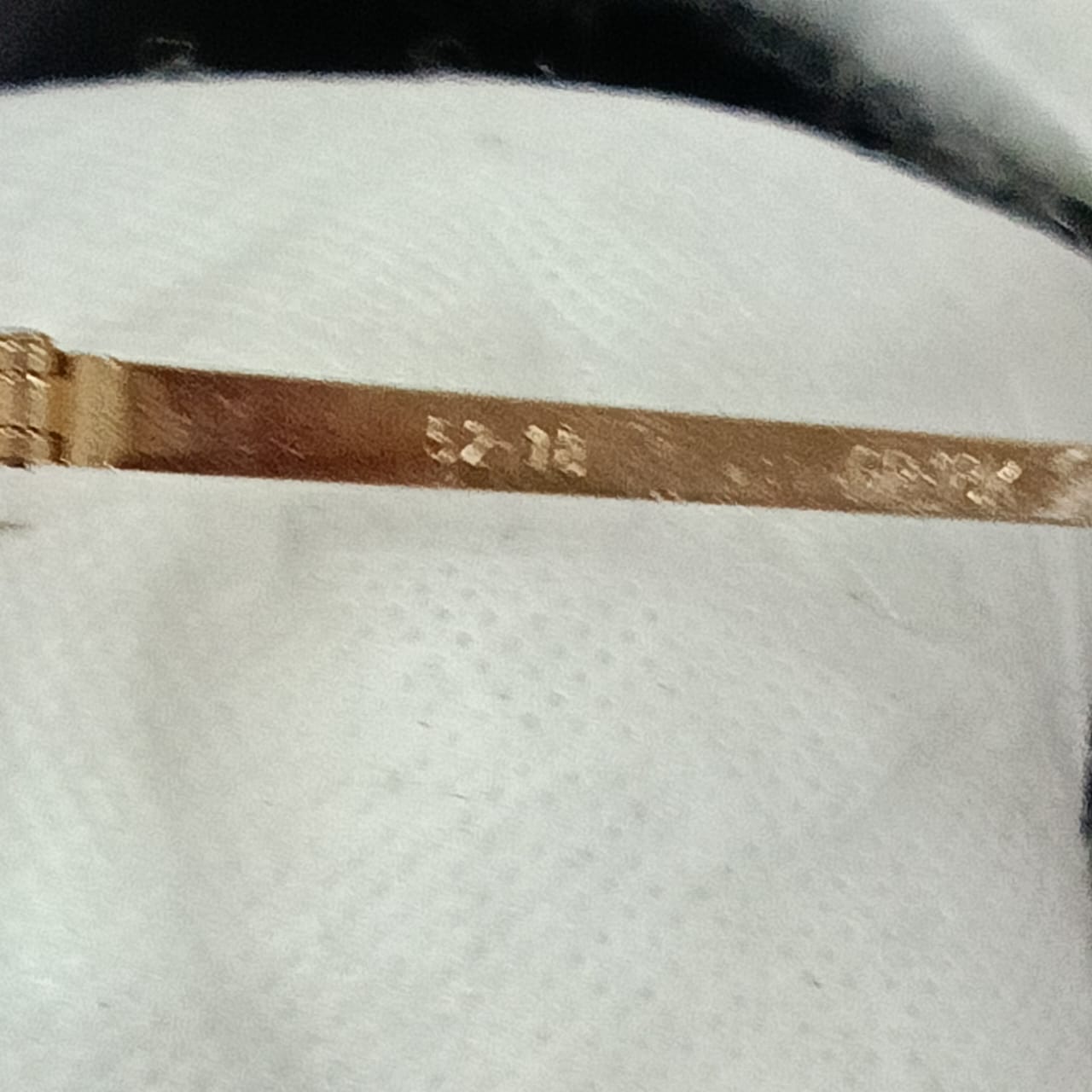 Cadre du lunette flexyl plaqué or 18k