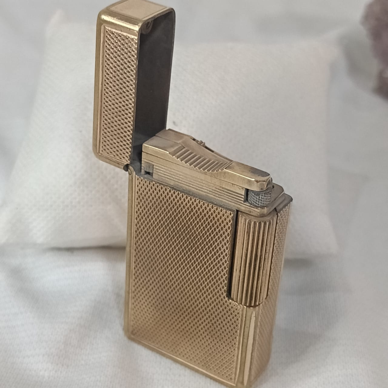 Briquet Dupont en Plaqué Or Vintage Original 6cm/3.5cm