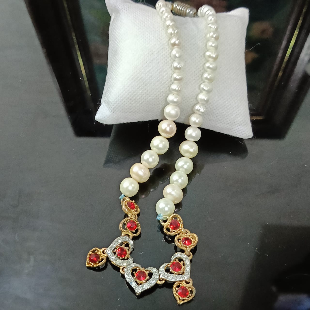 عقد تحفة بلؤلؤ طبيعي