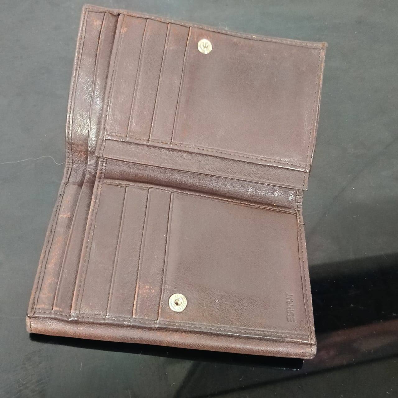 Portefeuille esprit original en cuir vintage