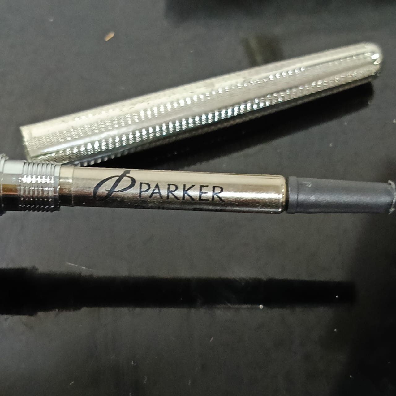 Stylo Parker sonnet USA original plaqué or blanc