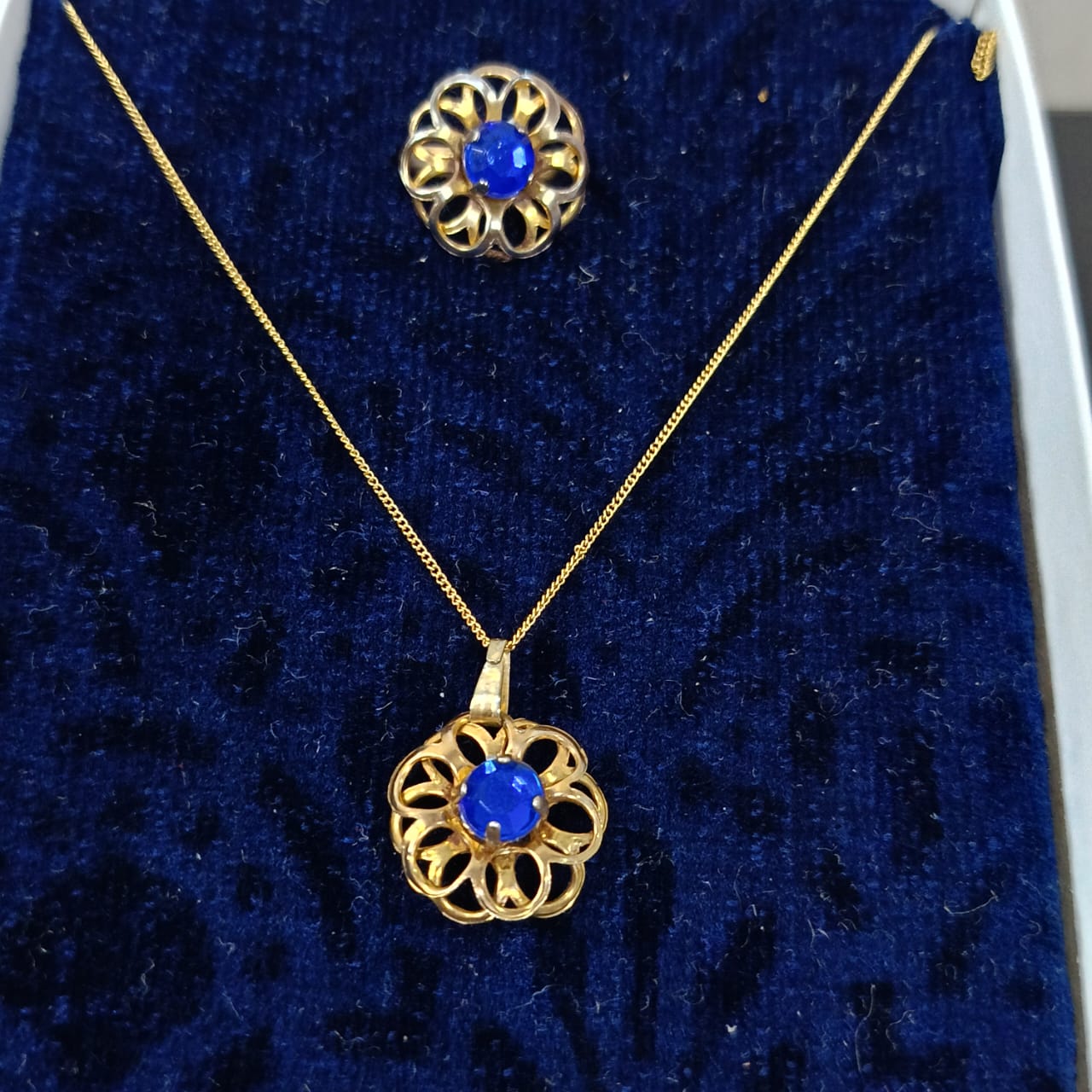 Ancien parure en plaqué or vintage