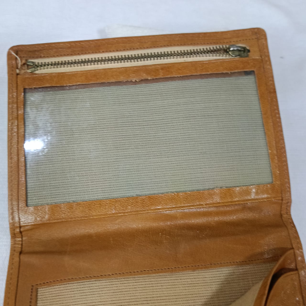 Portefeuille en cuir vintage original