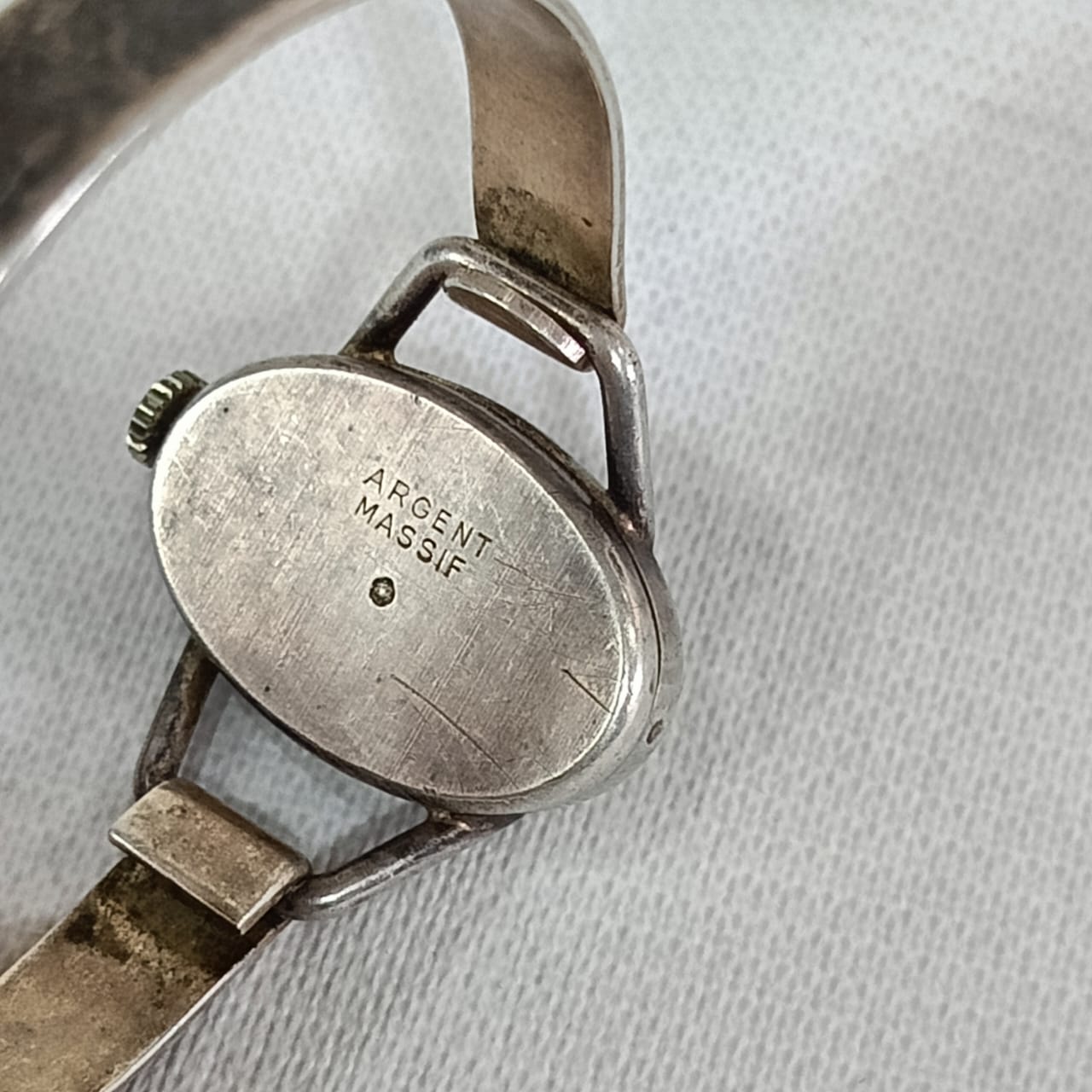 Montre michelon argent massif عاطلة