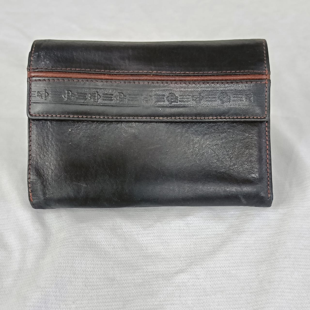 Portefeuille parmiso en cuir vintage original