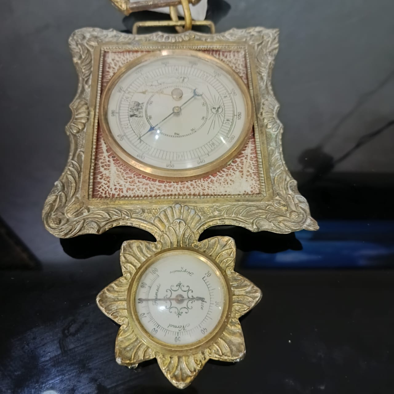 Ancien Baromètre-thermomètre