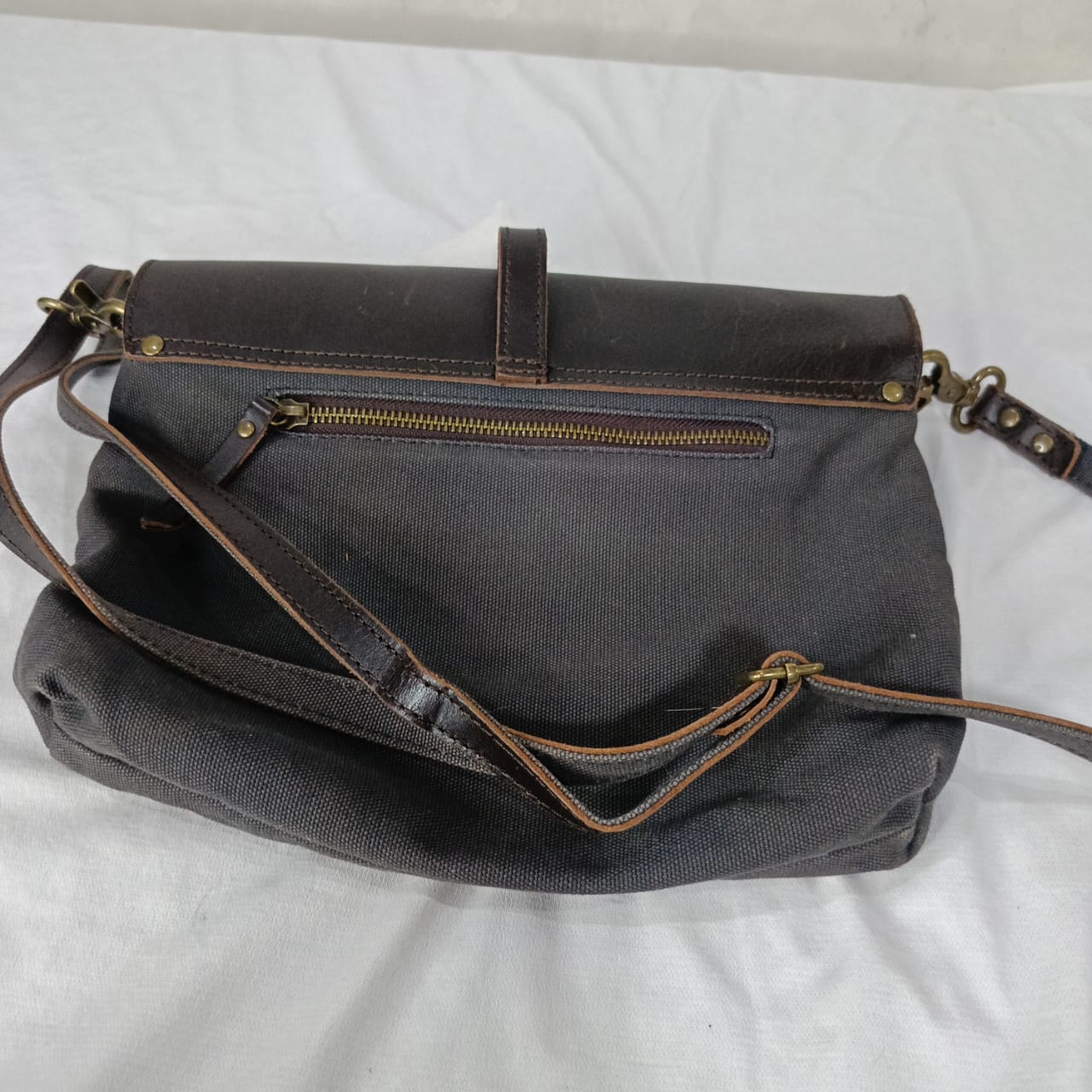 Sac nordlicht femme en cuir et toile original