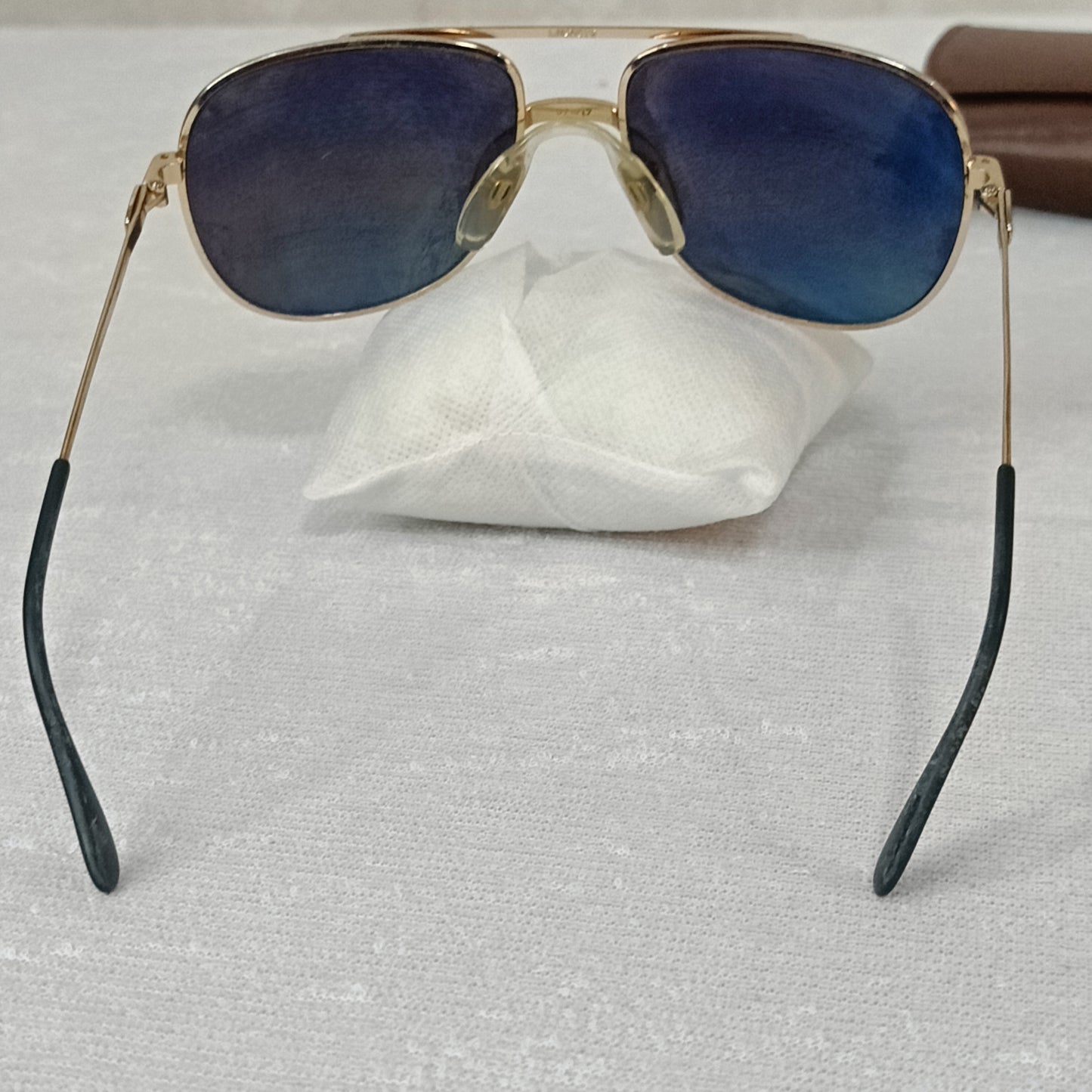 Lunette Lacoste homme original en plaqué or vintage
