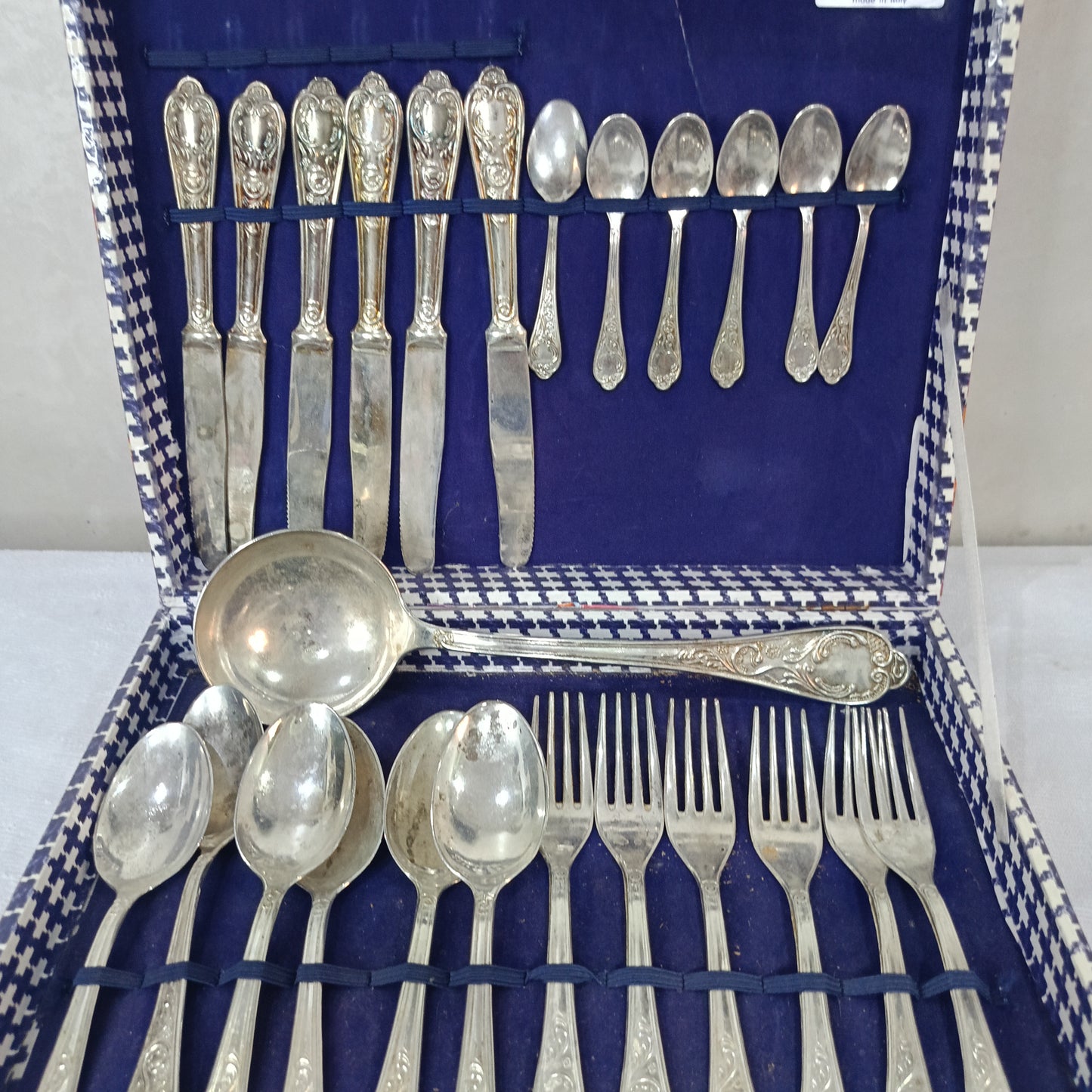 Service argenté antique italien