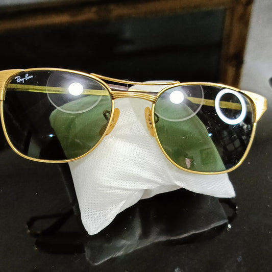 Lunette ray ben chenjable USA bl original 10k gold 