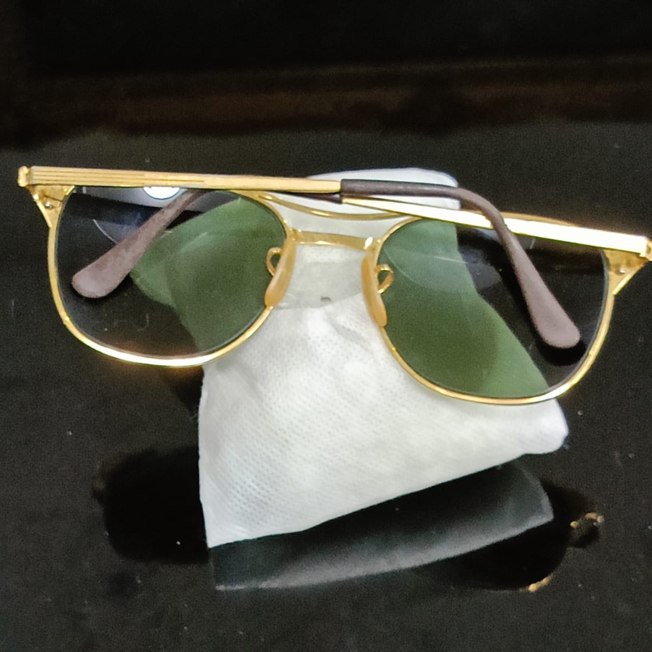 Lunette ray ben chenjable USA bl original 10k gold 