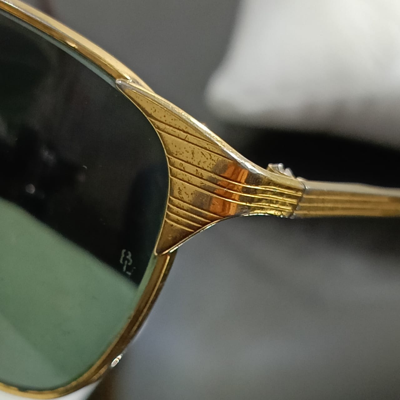 Lunette ray ben chenjable USA bl original 10k gold 