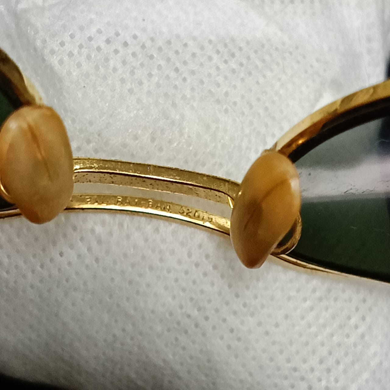 Lunette ray ben chenjable USA bl original 10k gold 