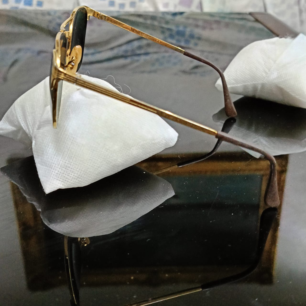 Lunette ray ben chenjable USA bl original 10k gold 