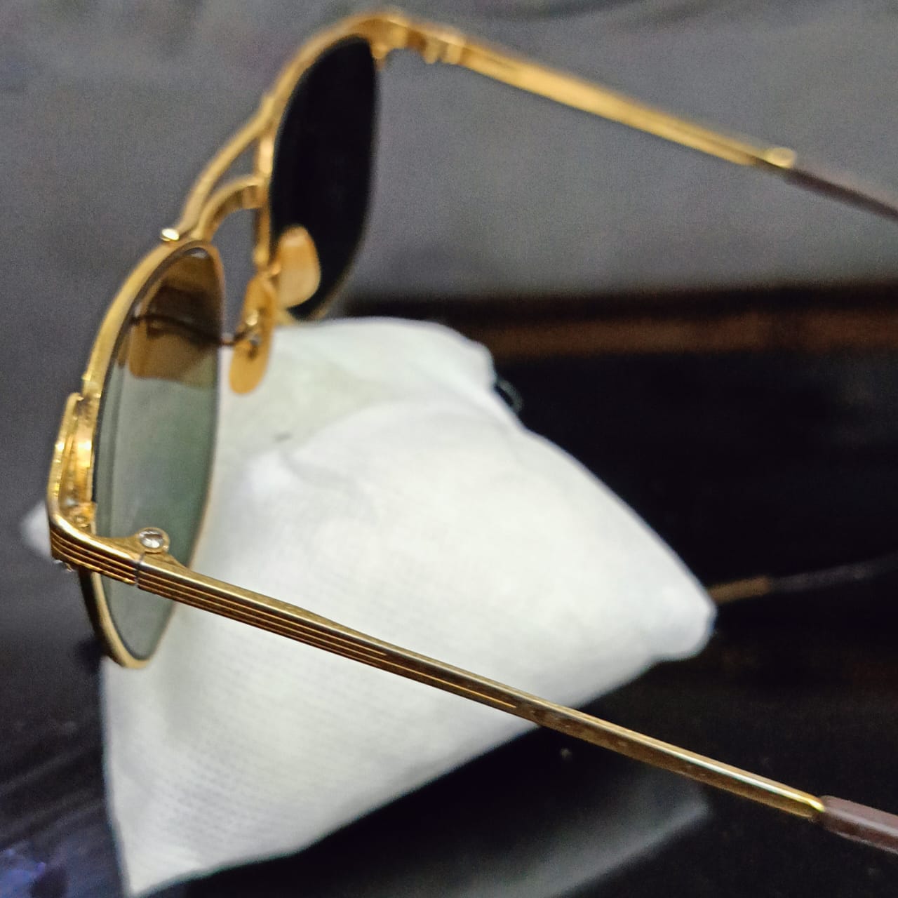 Lunette ray ben chenjable USA bl original 10k gold 