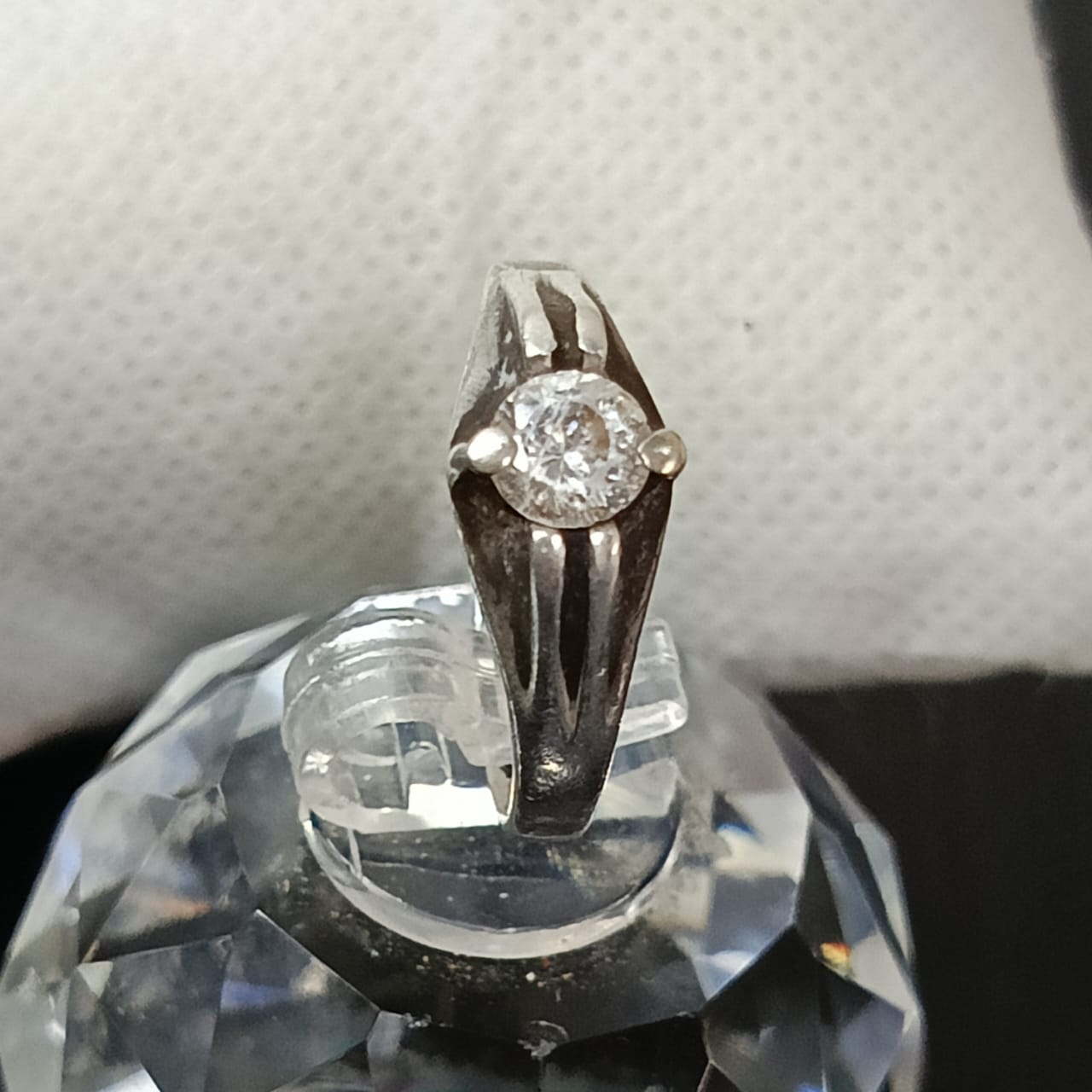 خاتم فضة نسائي تحفة