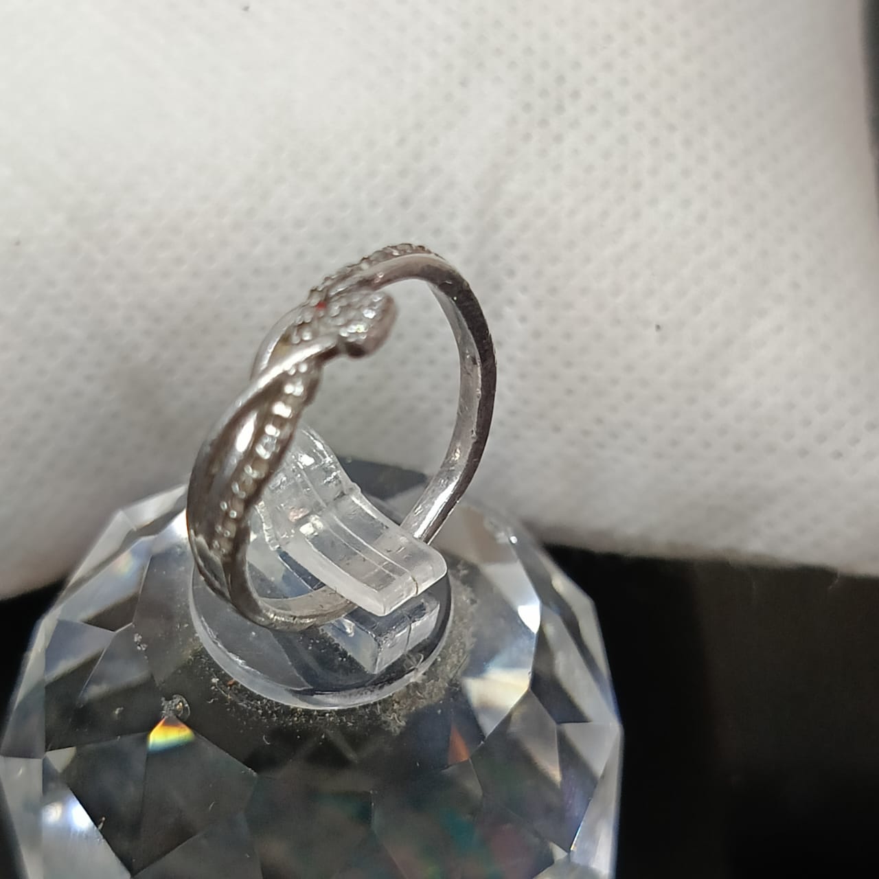 خاتم فضة نسائي