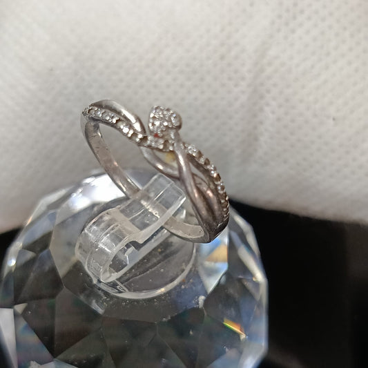 خاتم فضة نسائي