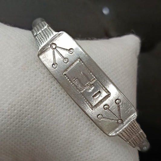 سوار فضة عتيق ثقيل