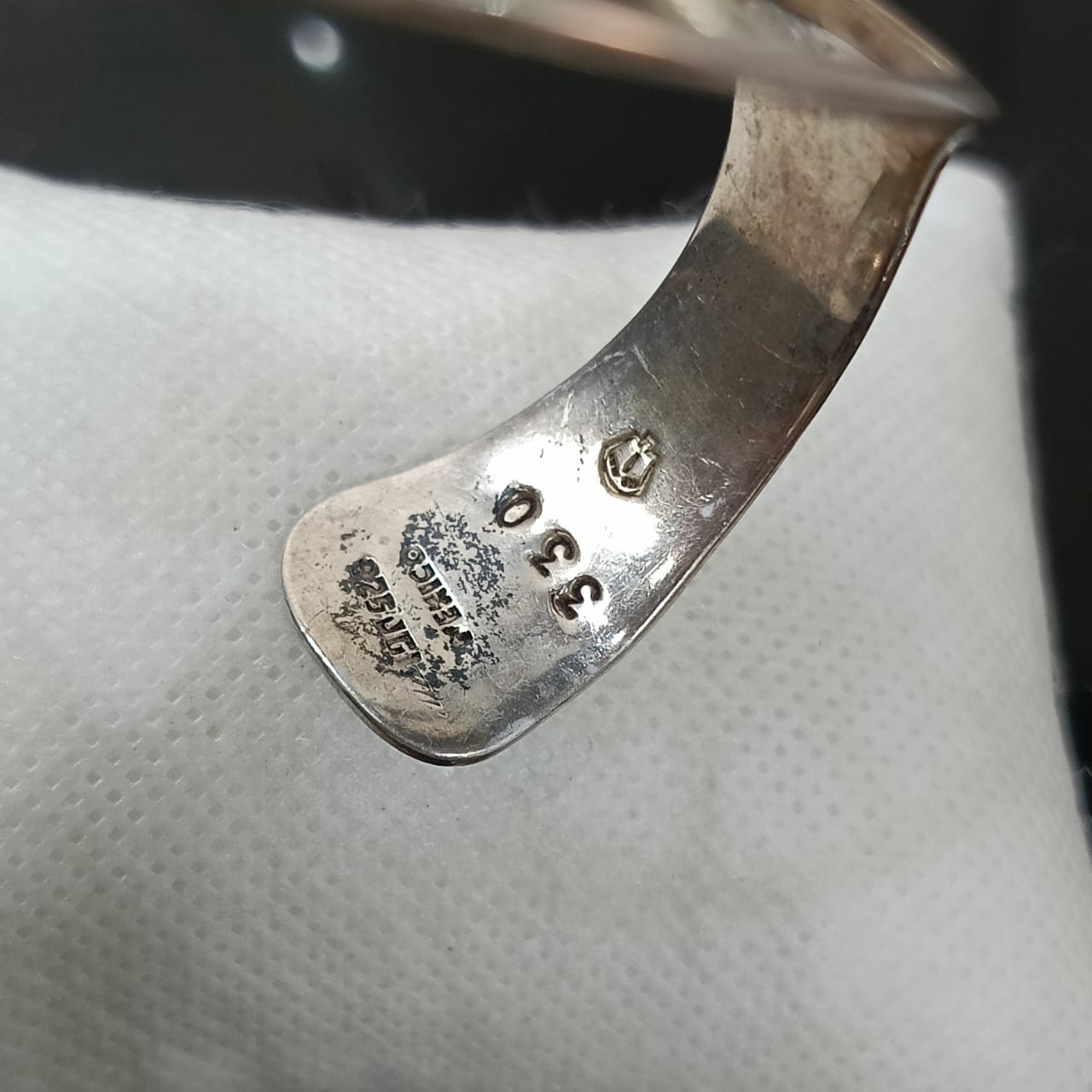 سوار فضة تحفة بحجر عين نمر