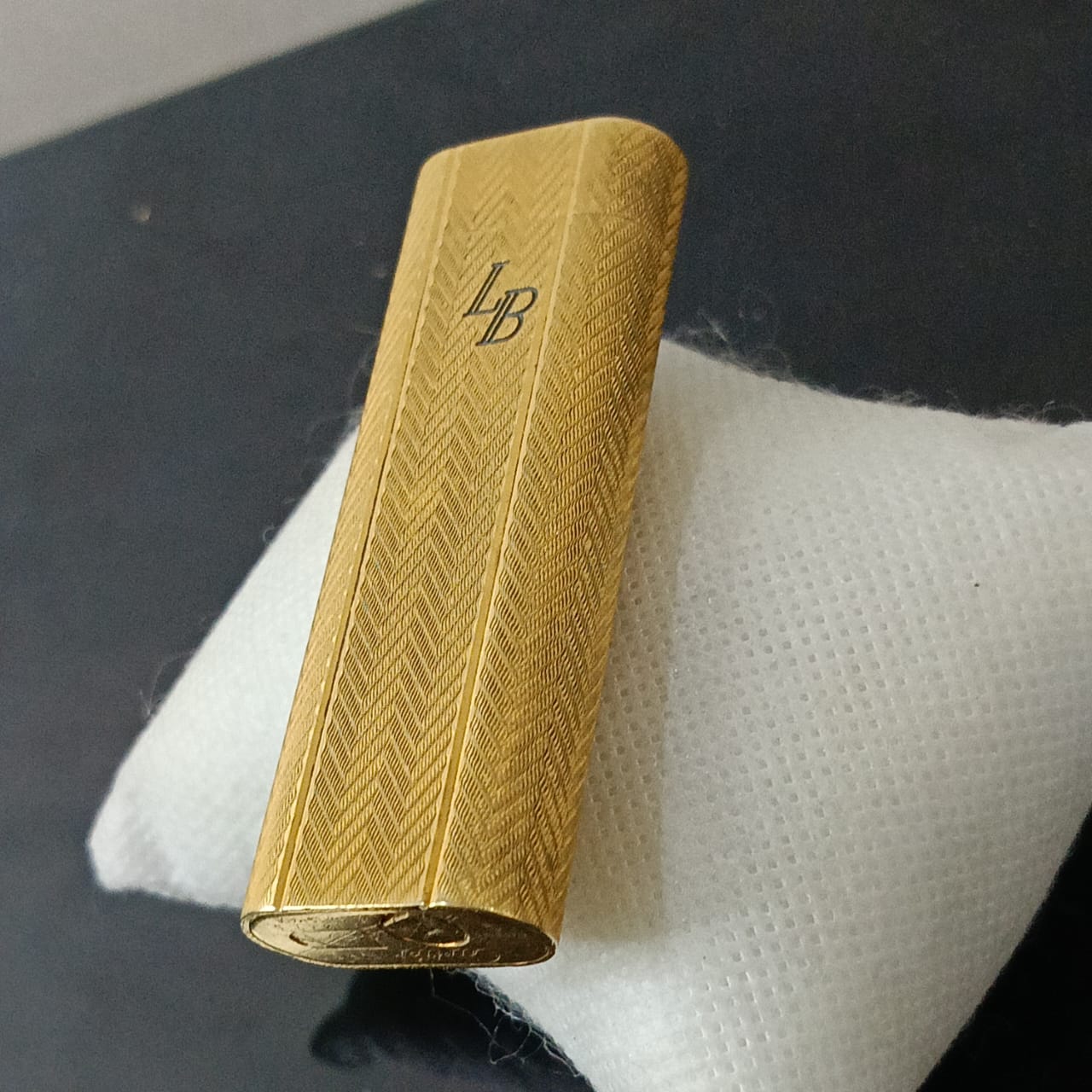 Briquet Cartier original en plaqué or