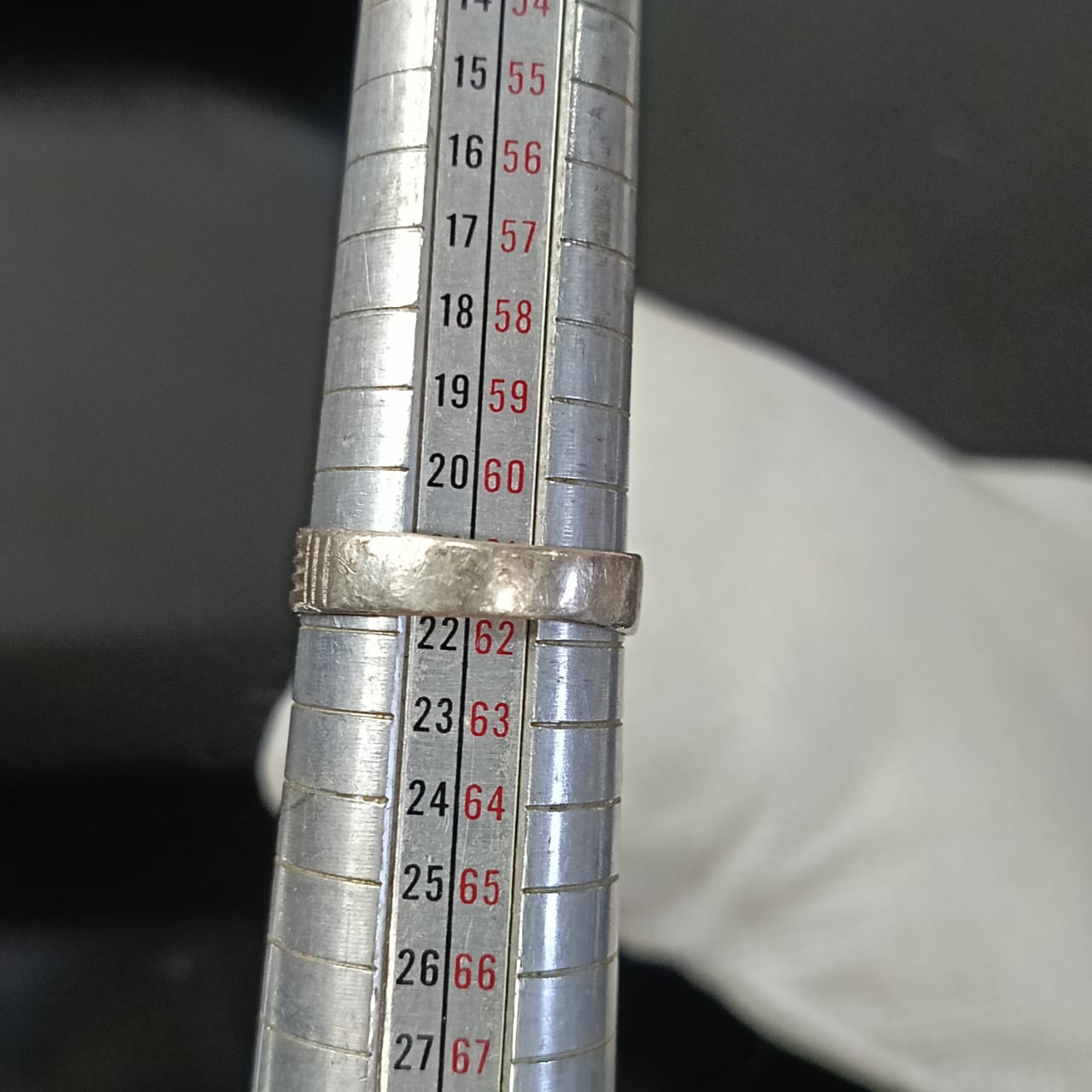 خاتم فضة بحجر سفير أزرق طبيعي