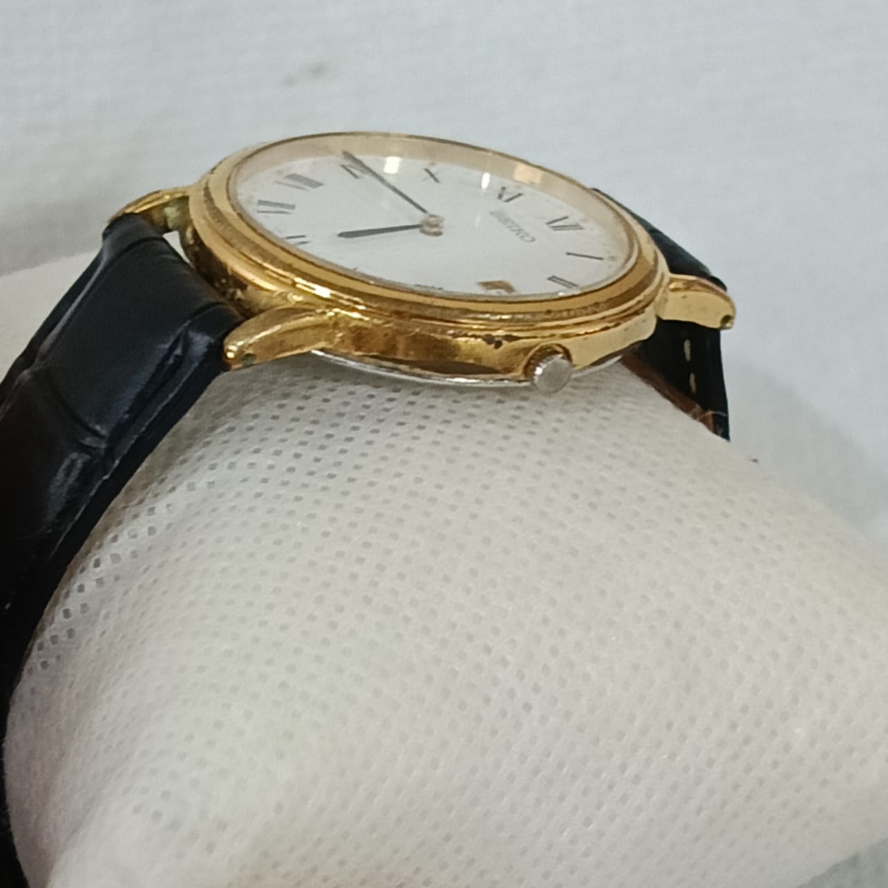 Montre Seiko classique plaqué or vintage original