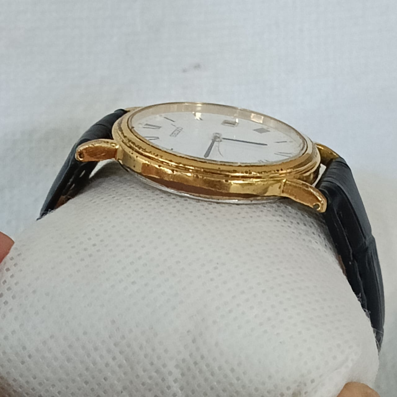 Montre Seiko classique plaqué or vintage original