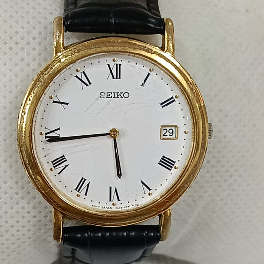 Montre Seiko classique plaqué or vintage original