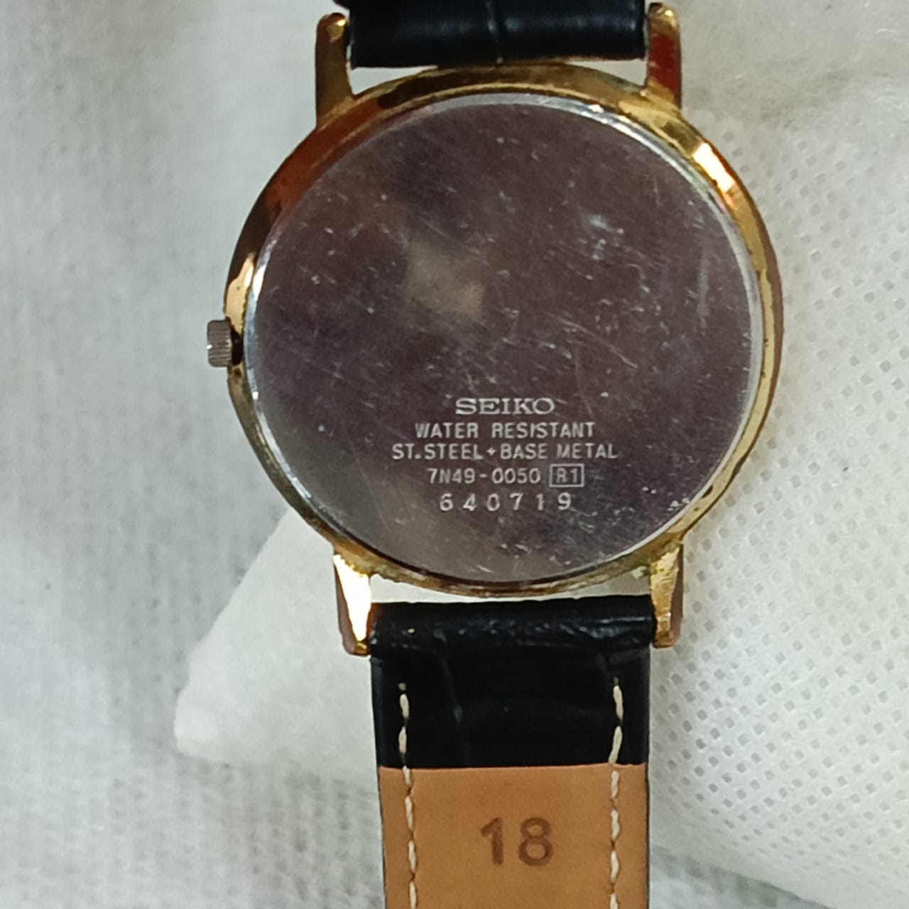 Montre Seiko classique plaqué or vintage original