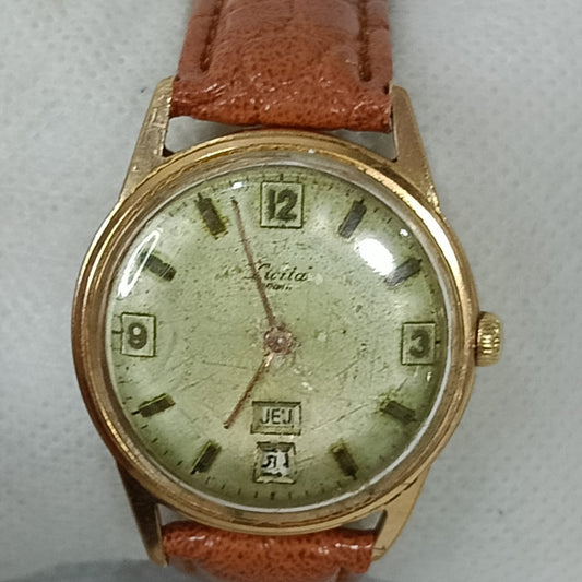 Montre mécanique vintage original plaqué or