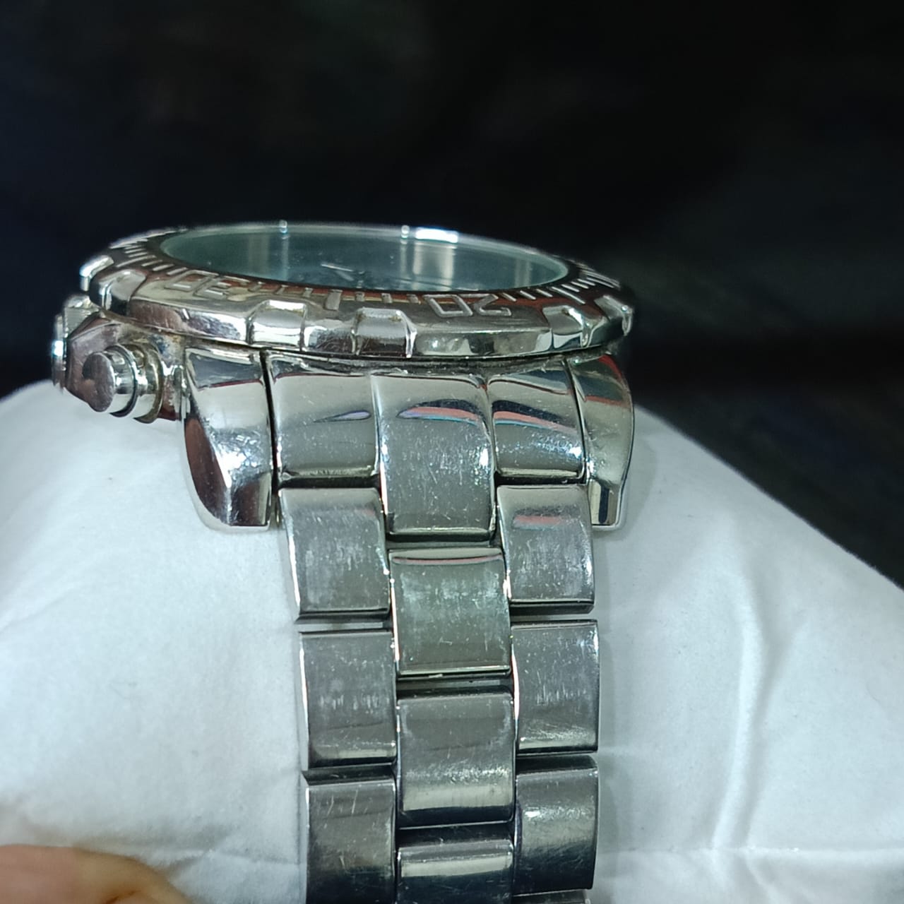 Montre montre gemonova ghronographe homme en diamant antique