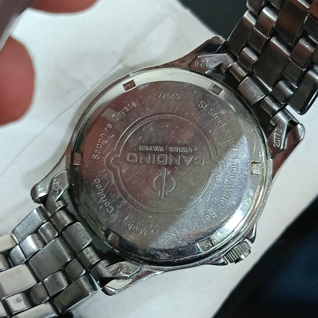 Montre candino suisse saphir original