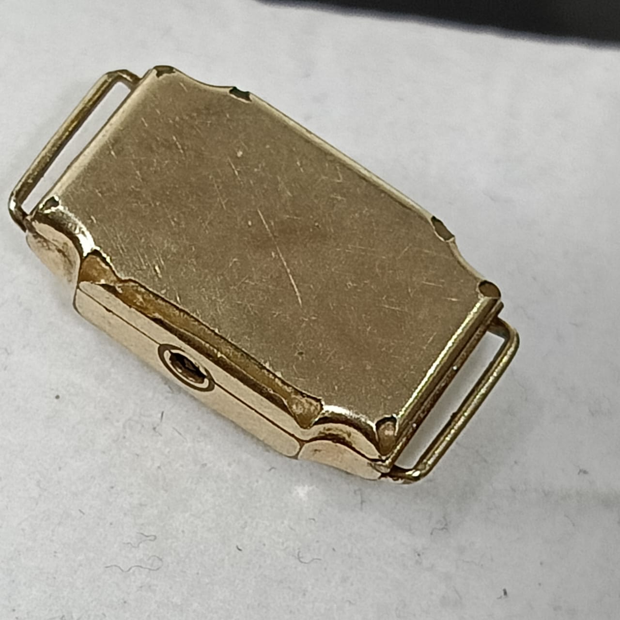 Montre mécanique vintage plaqué or femme