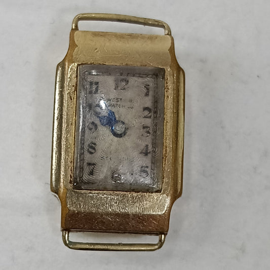 Montre mécanique vintage plaqué or femme