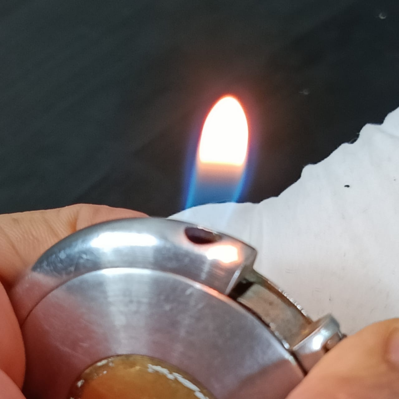 Briquet acier inoxydable vintage original