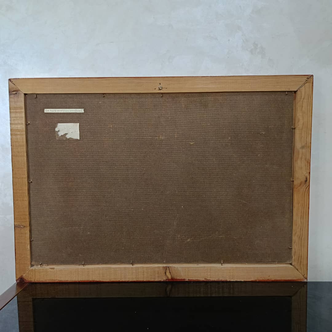 Tableau vintage original sur panneau signée