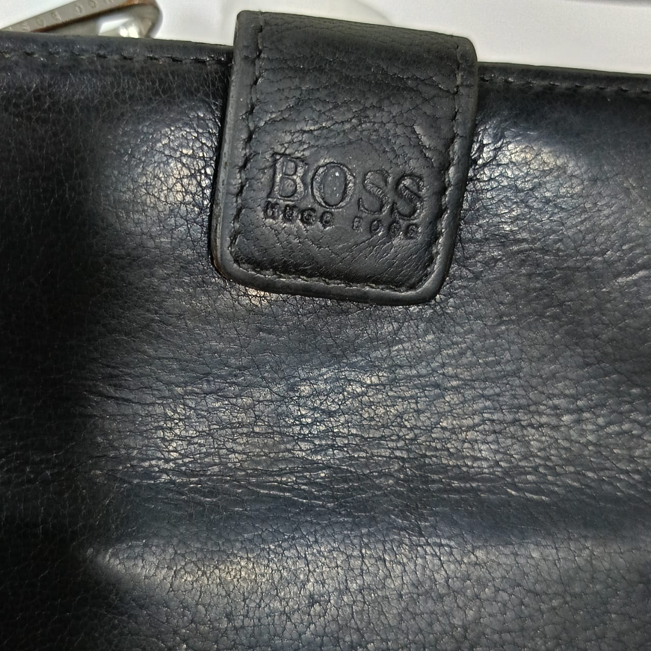 Portefeuille Boss original en cuir vintage