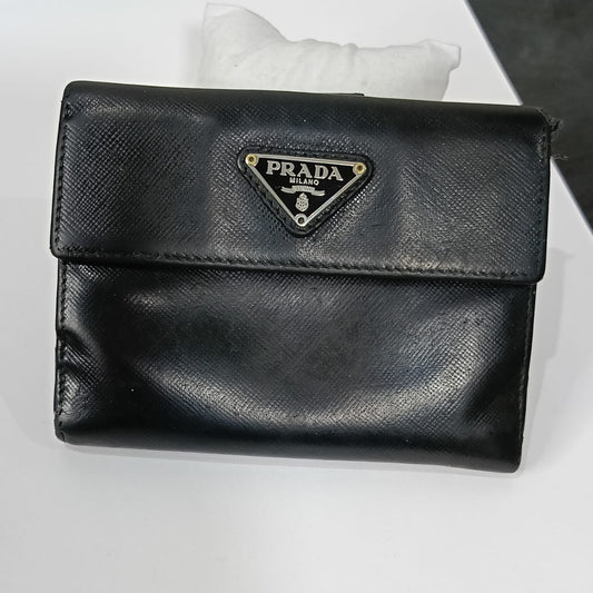 Portefeuille Prada milano original en cuir vintage