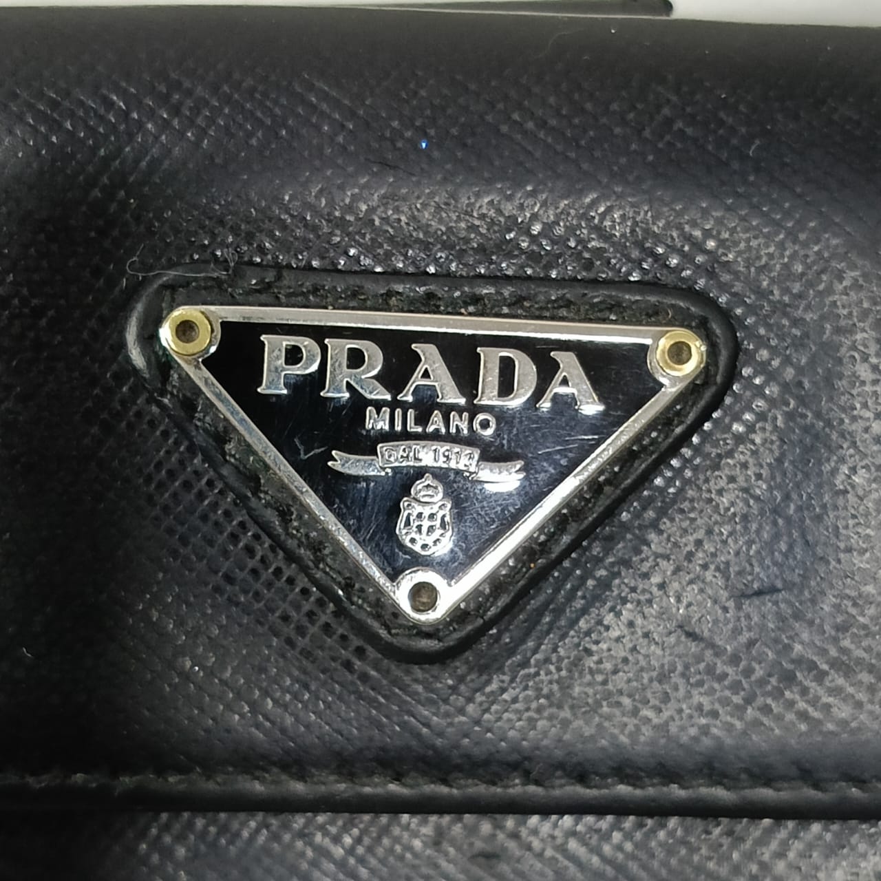 Portefeuille Prada milano original en cuir vintage