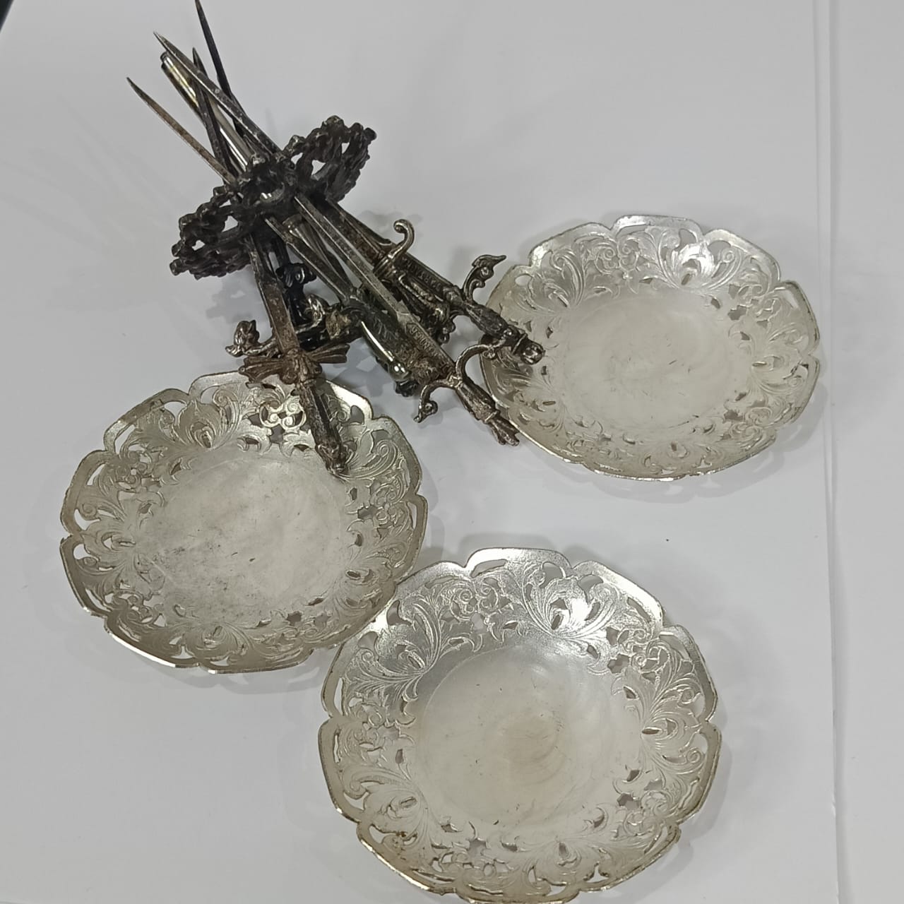 تحفة أنتيك ديكور تغليف فضة