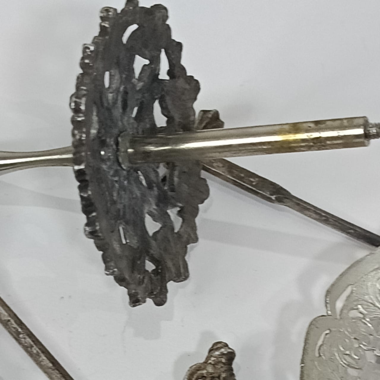 تحفة أنتيك ديكور تغليف فضة