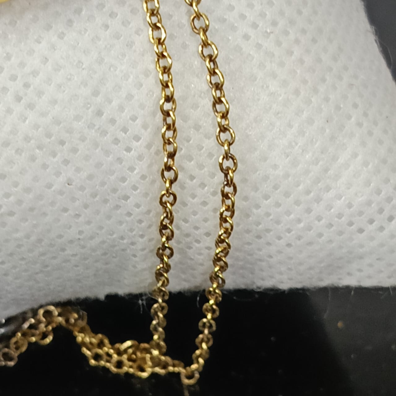 سلسلة فضة تحفة تغليف ذهب