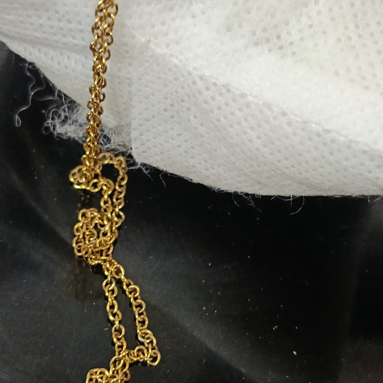 سلسلة فضة تحفة تغليف ذهب