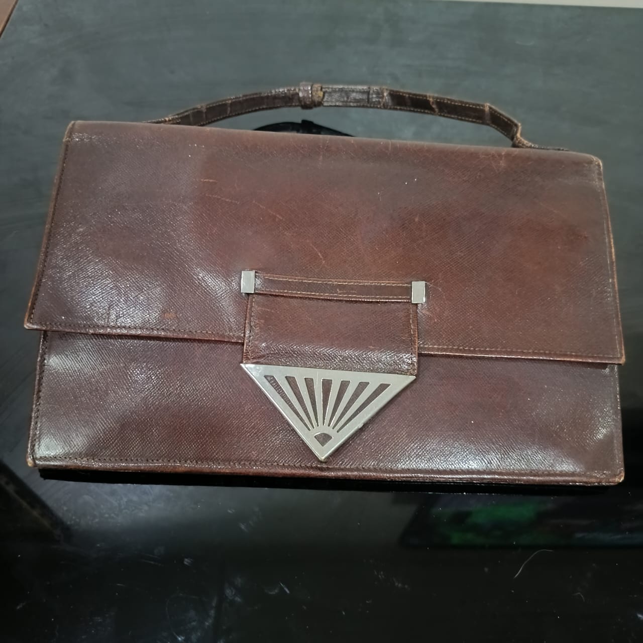 Sac vintage original rare en cuir